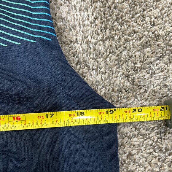 Nike Training Hoodie Men's Small Sleeveless‎ Swoosh Athletic Navy Pullover - Picture 5 of 7